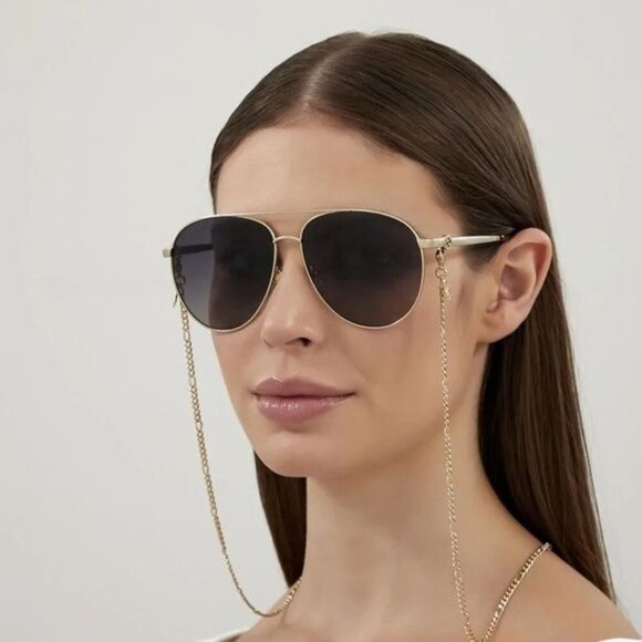 NWT Gucci GG1088S - 001 Aviator Chain Sunglasses - Picture 12 of 14